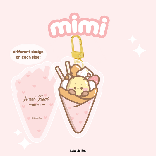 Mimi Sweet Crepe Acrylic Keychain