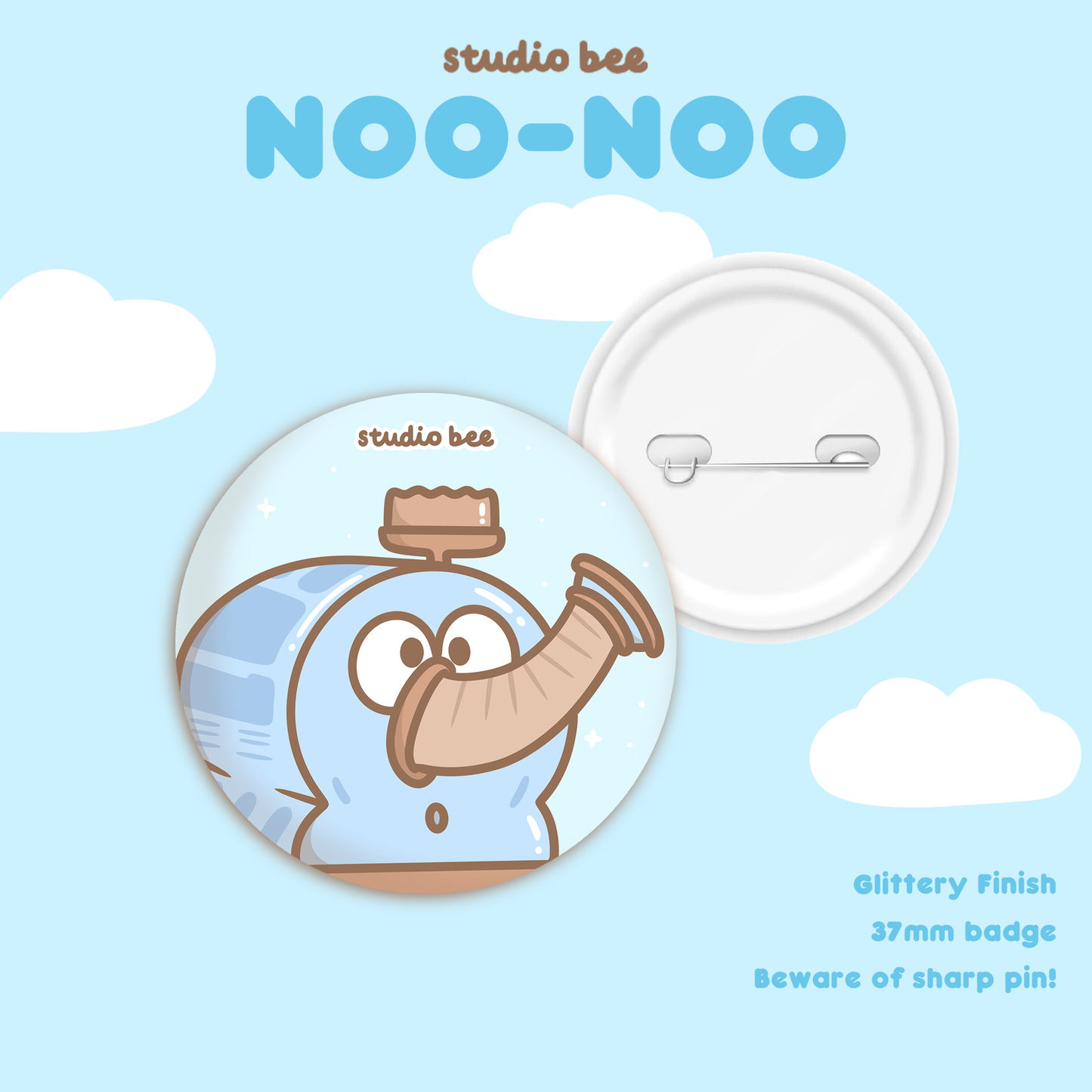 Noo-Noo Teletubbies Button Badge