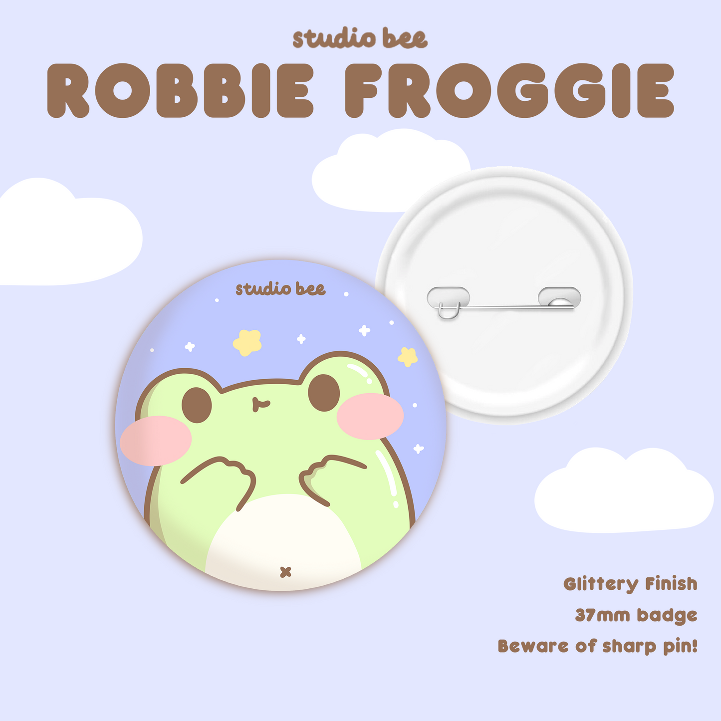 Robbie Froggie Button Badge