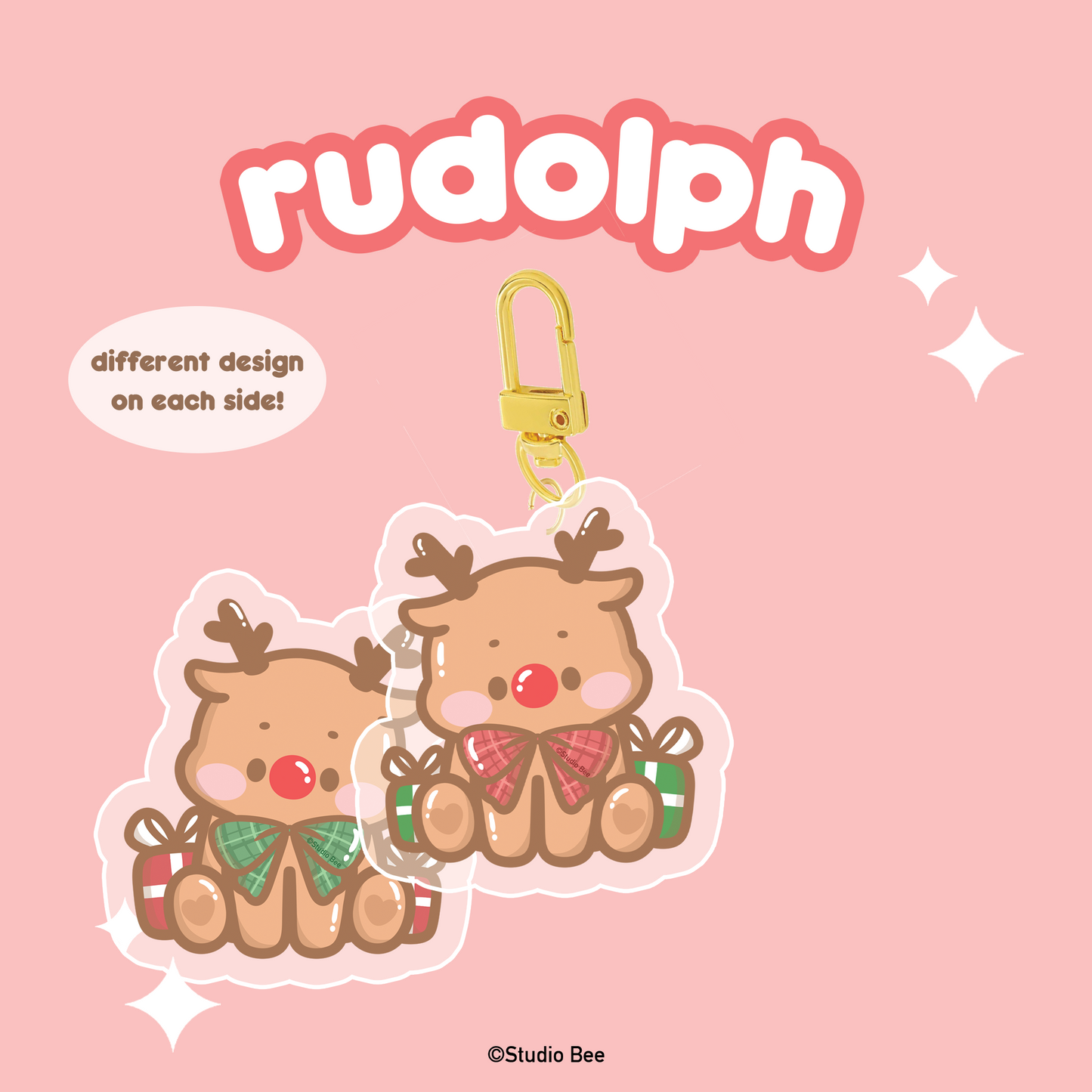 Rudolph Acrylic Keychain