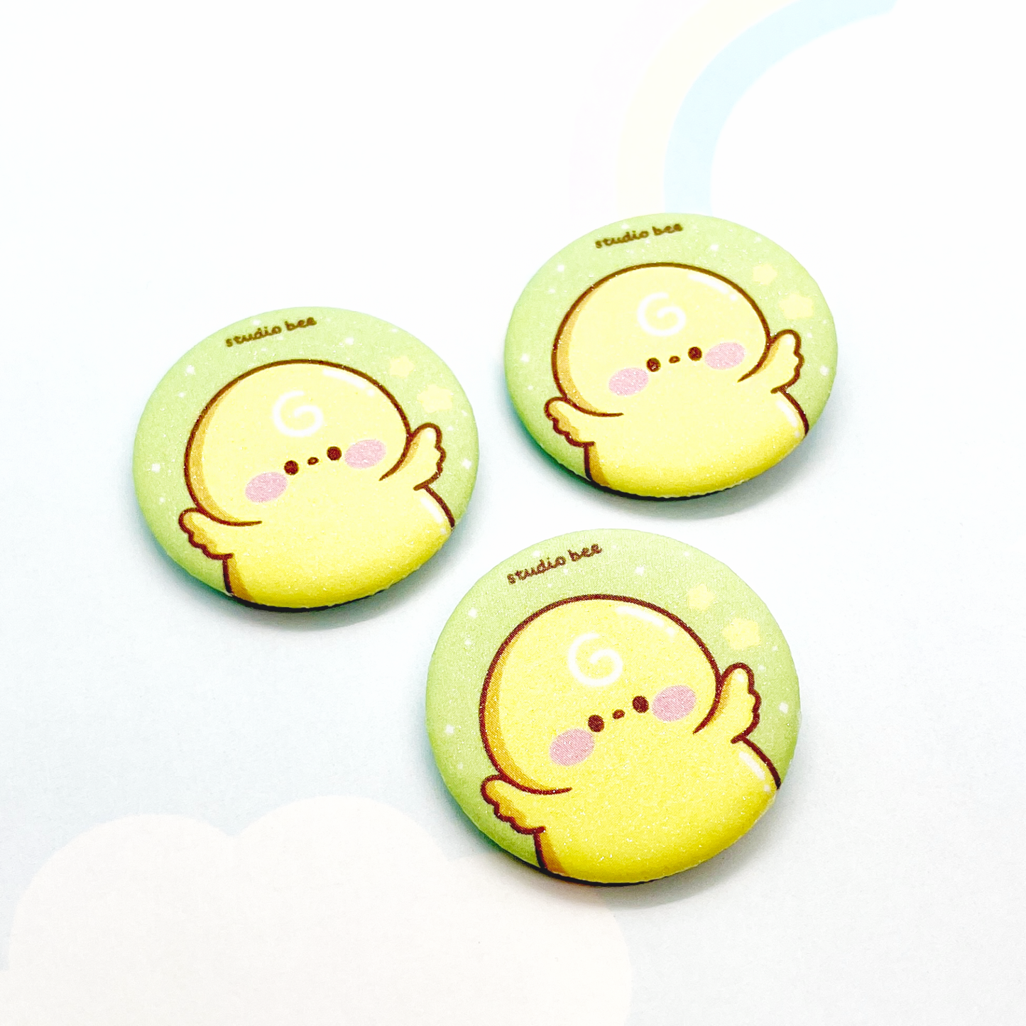 Daisy Duckie Button Badge