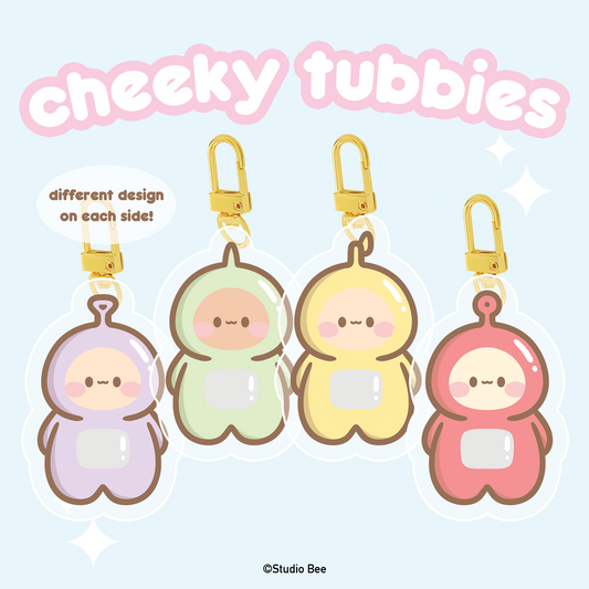 Cheeky Tubbies Acrylic Keychain