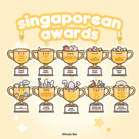 Singaporean Awards Acrylic Keychain
