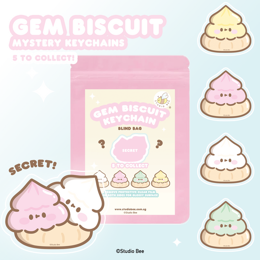 Gem Biscuit Acrylic Keychain Blind Bag