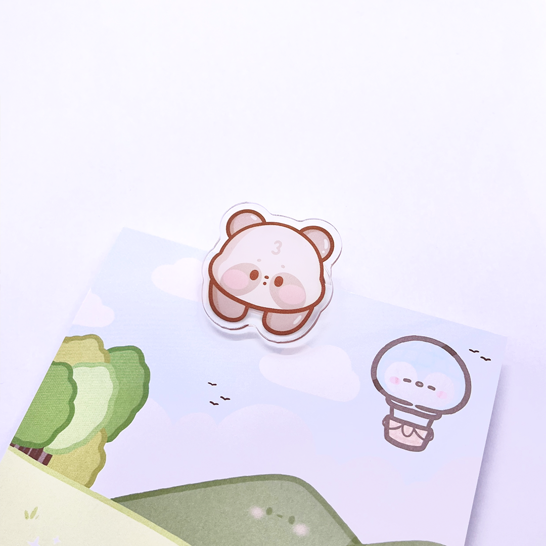 Panpan the Panda Acrylic Clip