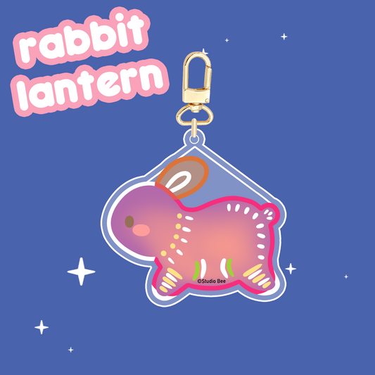 Rabbit Lantern Keychain