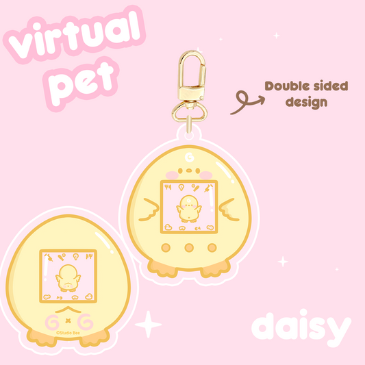 Daisy Duckie Virtual Pet Keychain