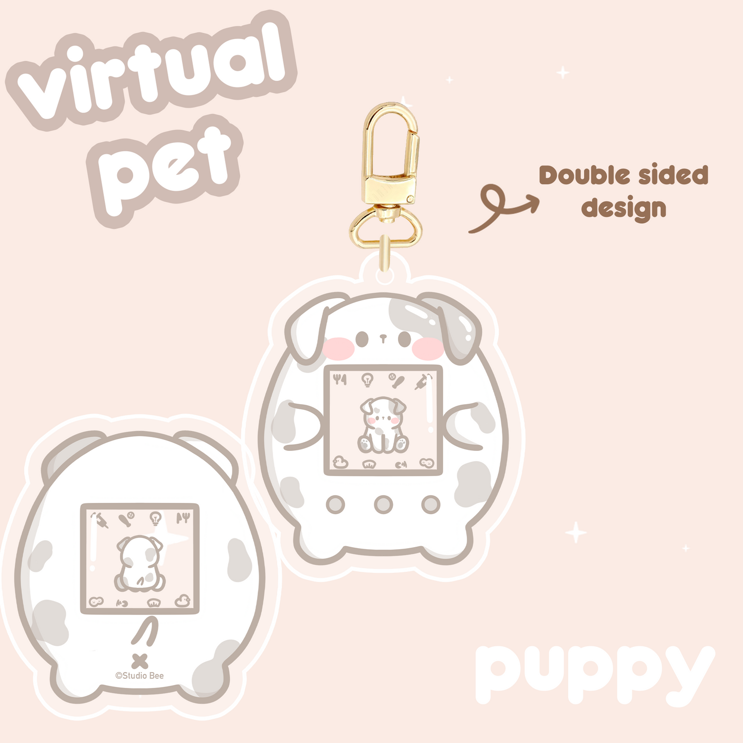 Puppy Dog Virtual Pet Keychain